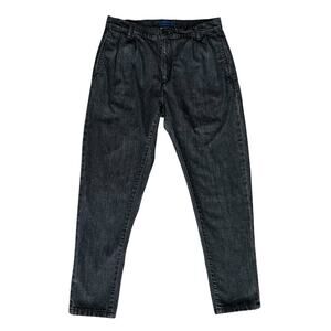 Etudes Studio Men’s Vintage High Waisted Pleated Gray Denim Trouser Jeans Sz 46